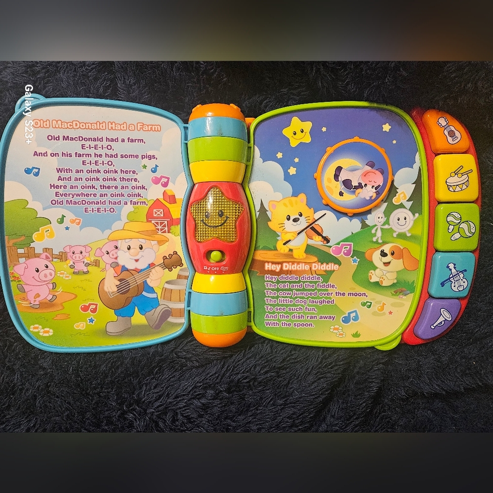 VTECH MUSICAL RHYMES BOOK - Picture 3 of 4